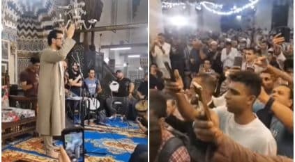 حفل غنائي داخل مسجد بمصر يثير الغضب