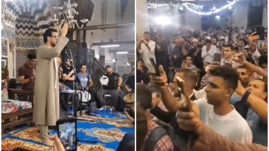 حفل غنائي داخل مسجد بمصر يثير الغضب