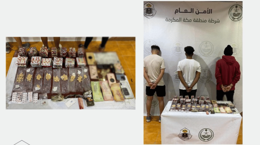 ضبط 3 مواطنين بحوزتهم أقراص خاضعة للتداول الطبي
