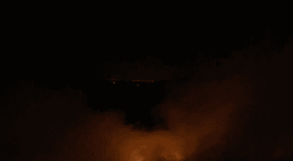 حريق بأحد المرادم في العاصمة المقدسة