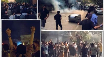 صدامات عنيفة بين الأمن الإيراني والمتظاهرين