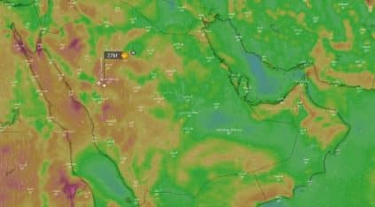 انخفاض طفيف بدرجات الحرارة على الأطراف الشمالية بالمملكة