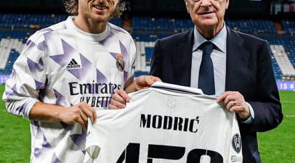 مودريتش يظهر في 450 مباراة مع Real Madrid