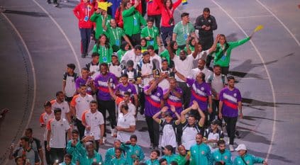 لقطات من حفل افتتاح دورة الألعاب السعودية