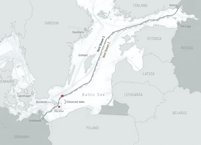 الأقمار الصناعية تكشف حجم تسريب نورد ستريم