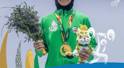 رحمة الخواهر تفوز بأول ذهبية بـ دورة الألعاب السعودية