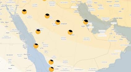 عرعر وسكاكا الأطول في كسوف الشمس غدًا