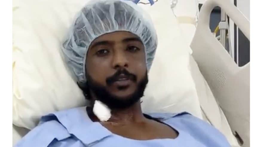 ياسر الشهراني يطمئن الجماهير بعد العملية الجراحية