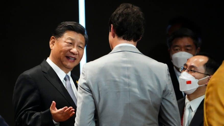 لحظة الجدال العنيف بين الرئيس الصيني وترودو