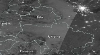 صور ناسا تكشف حالة الظلام في أوكرانيا