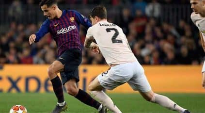 برشلونة ضد اليونايتد بـ ملحق الدوري الأوروبي