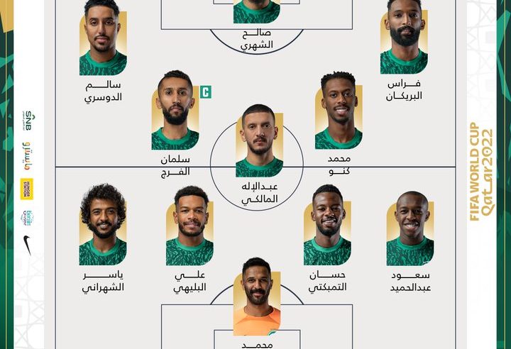 تشكيل المنتخب السعودي أمام الأرجنتين بمونديال 2022