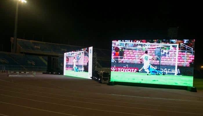 شاشات عملاقة لمشاهدة مباريات المنتخب السعودي في بدر