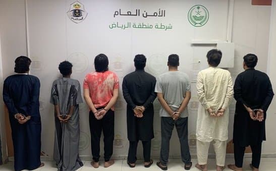 عصابة السلب في قبضة شرطة الرياض