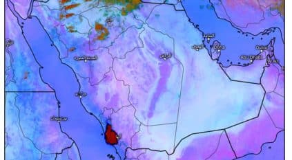 بروق وأمطار وغيوم بـ 6 مناطق