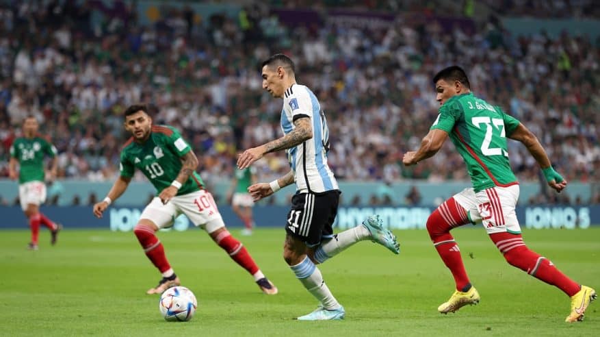 تعادل سلبي بين الأرجنتين والمكسيك في الشوط الأول