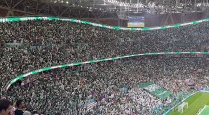 النشيد الوطني السعودي يهز أرجاء ملعب لوسيل