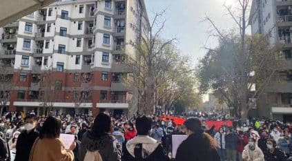 احتجاجات غير مسبوقة في الصين 