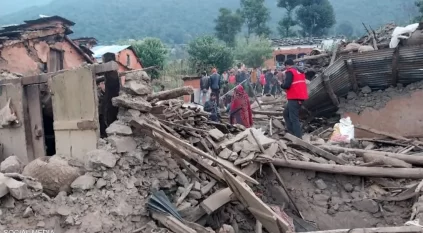 قتلى وجرحى في زلزال نيبال