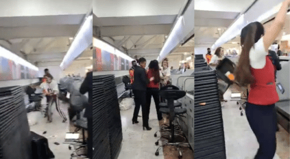 مسافرة تضرب موظفي مطار بالمكسيك