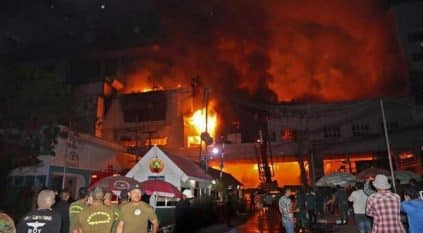 مقتل وإصابة 40 شخصًا في حريق هائل بفندق على حدود تايلاند