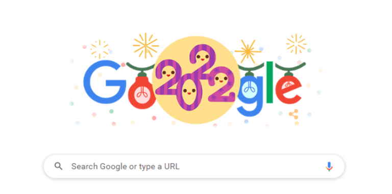 جوجل يغير شعاره احتفالًا بالعام الجديد