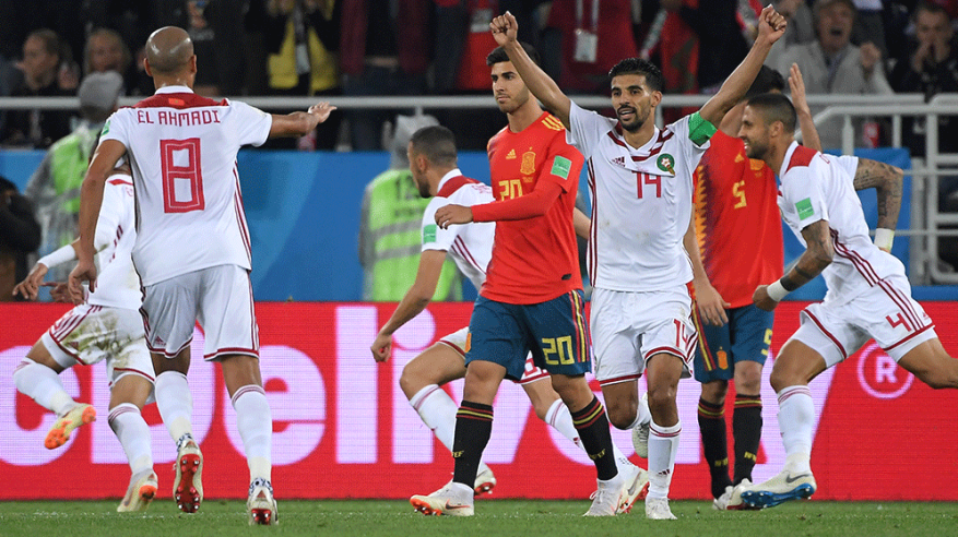 القنوات الناقلة لـ مباراة المغرب وإسبانيا