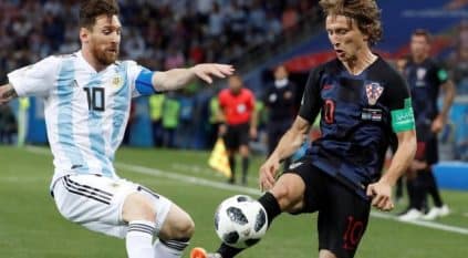 مواجهة ميسي ومودريتش عنوان مباراة الأرجنتين وكرواتيا