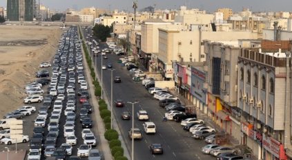 أزمة مرور في جدة أفقدت اللوكيشن صوابه