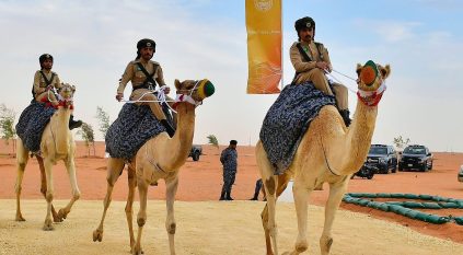 لقطات لمشاركة وزارة الداخلية في مهرجان الملك عبدالعزيز للإبل