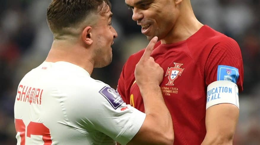 تفوق البرتغال ضد سويسرا بثنائية في الشوط الأول