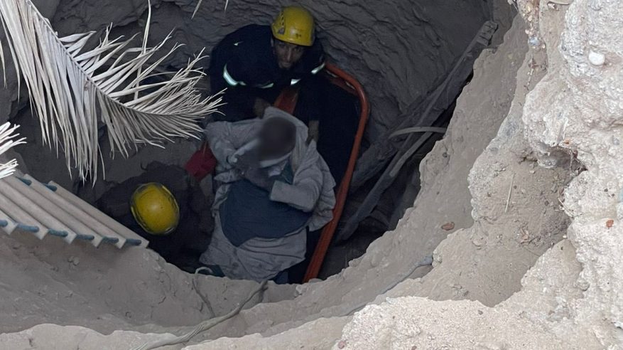 إنقاذ مواطن سقط في بئر بوادي الدواسر