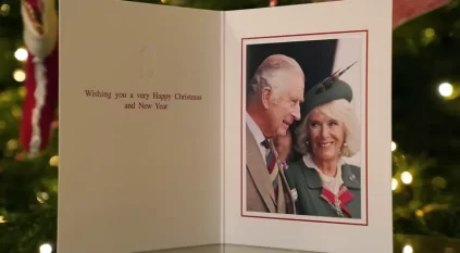 نشر بطاقة عيد الميلاد الأول لملك بريطانيا