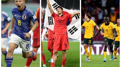 3 منتخبات آسيوية تتأهل لثمن نهائي كأس العالم لأول مرة