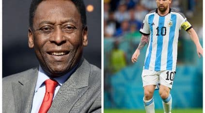 ميسي يكسر رقم الأسطورة Pele