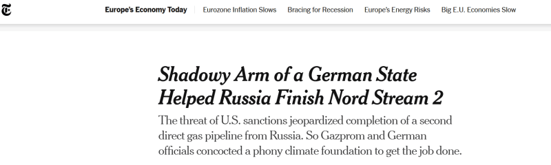 ألمانيا ساعدت روسيا سرًا في استكمال نورد ستريم 2