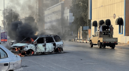 اشتباكات عنيفة تمنع صلاة الجمعة في صبراتة ليبيا