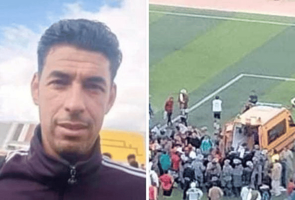 لحظة وفاة لاعب مصري في أرضية الملعب