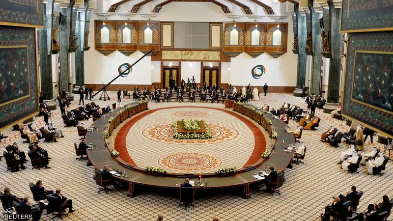 انطلاق قمة بغداد بالأردن بحضور ماكرون