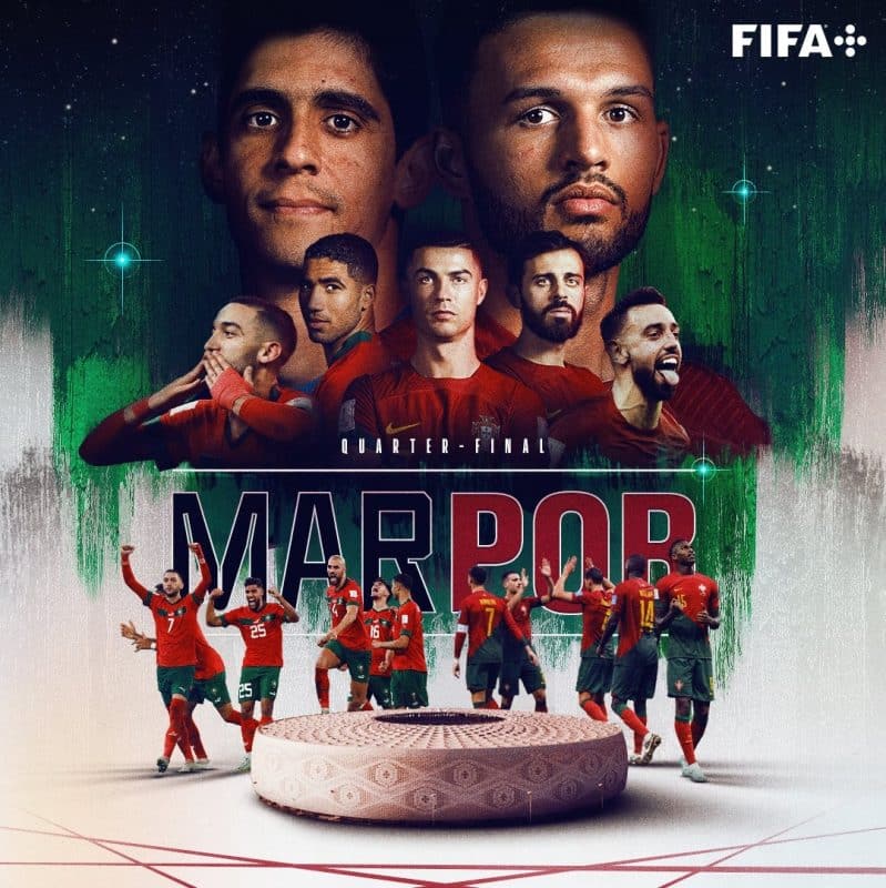 مباراة المغرب والبرتغال
