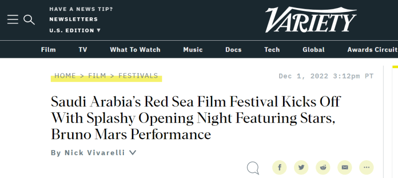 مجلة الأمريكية افتتاح رائع لـ مهرجان البحر الأحمر السينمائي 