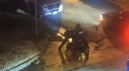 لحظة ضرب الشرطة الأمريكية لمواطن إفريقي بوحشية