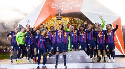 لقطات من تتويج برشلونة بـ كأس السوبر الإسباني