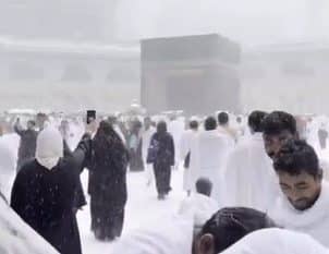 متحدث الأرصاد: فيديو تساقط الثلوج على المسجد الحرام غير صحيح