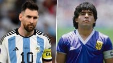 مدرب الأرجنتين: ميسي أفضل من مارادونا