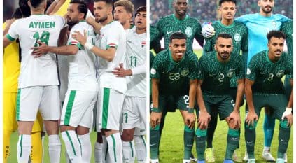 موعد مباراة السعودية والعراق والقنوات الناقلة