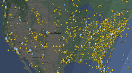 توقف جميع الرحلات الجوية في جميع أنحاء أمريكا 