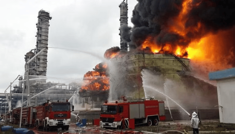 مصرع 5 أشخاص في انفجار ضخم بمصنع للكيماويات بالصين