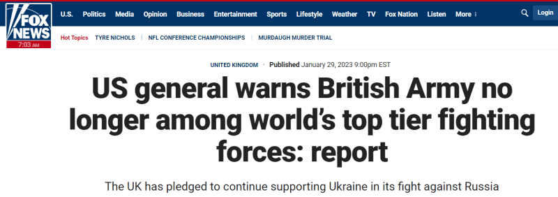 مفاجأة من العيار الثقيل جيش بريطانيا غير قادر على حماية بلده 