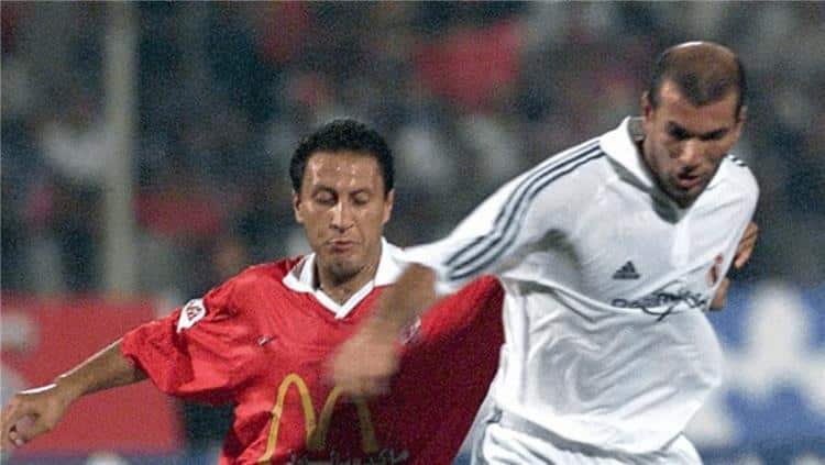 زيدان وهادي خشبة - الأهلي المصري وريال مدريد الإسباني